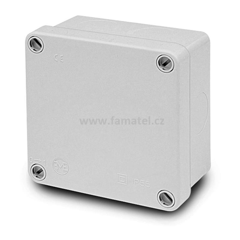 Famatel 3071 Krabice IP55 112x112x64mm, plné víko, hladké boky