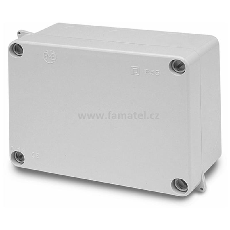 Famatel 3072 Krabice IP55 160x120x73mm, plné víko, hladké boky