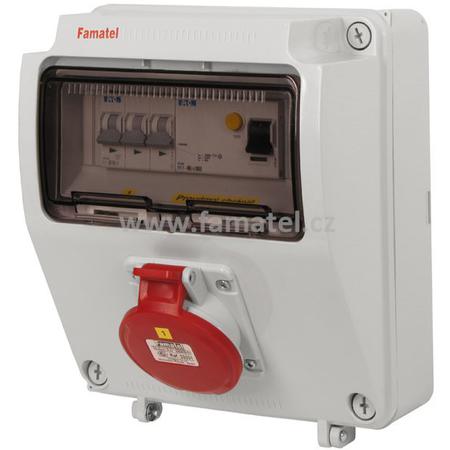 Famatel v020 - ZSF00100000.1 /3957 Zás.skříň IP44 jištěná s chráničem 40/4/003