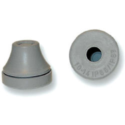 WAPRO GVK-M20 gum. průchodka/záslepka W-GLAND, IP67, otvor M20, kabel 8 - 13 mm, kaučuk, šedá RAL 7001