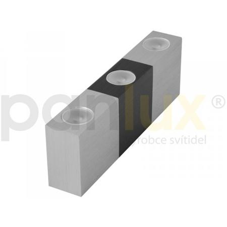 Panlux V3/BT VARIO TRIO dekorativní svítidlo 3LED, černo-stříbrná (aluminium) - studená bílá