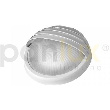 Panlux RDLG-M-60/B LUNA GRILL MAT přisazené stropní a nástěnné kruhové svítidlo 75W, bílá