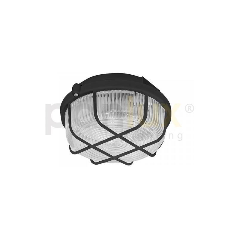 Panlux SKP-100/C KRUH přisazené stropní a nástěnné kruhové svítidlo 100W, černá