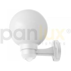 Panlux ZOK-S-20/B PARK S zahradní nástěnné svítidlo na zeď se senzorem, bílá - kouřová