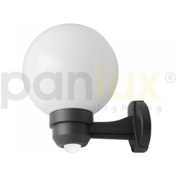 Panlux ZPP-S-20/C PARK S zahradní nástěnné svítidlo na zeď se senzorem, černá - prizmatická