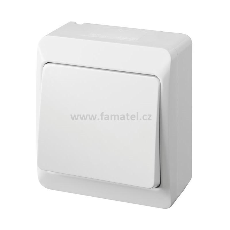 Famatel 5331-02 GALATEA IP44 Přepínač střídavý č.6 (bílá)