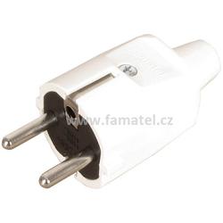 Famatel 1105-B Vidlice IP20/230V/16A - domovní, PVC, bílá