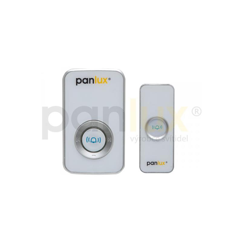 Panlux PN75000001 ZVONEK DELUXE bezdrátový, bílo-stříbrný
