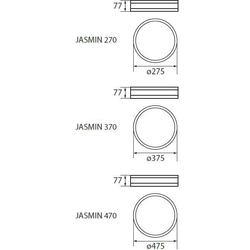Kanlux 23128 JASMIN 470-W/M   Plafon