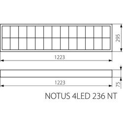 Kanlux 22672 NOTUS 4LED 236 NT   Svítidlo mřížkové přisazené pro T8 LED