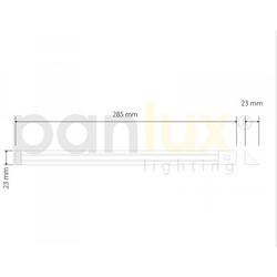 Panlux PN11200001 PARKER rohové nábytkové svítidlo s vypínačem 72LED pod kuchyňskou linku - studená bílá