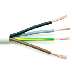 Kabel H03VV-F 4x0,5 CYLY, bílý