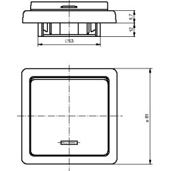 Vypínač kolébkový, řazení 5 ABB Classic 3553-05289 H3 hnědá