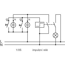 Vypínač (ovládač) kolébkový, řazení 1/0S ABB Classic 3553-91289 B1 jasně bílá