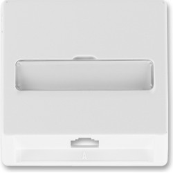 Kryt zásuvky telefonní jednonásobné ABB Classic 5013C-A00213 B1 jasně bílá