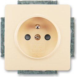 Zásuvka jednonásobná, s clonkami ABB Swing 5518G-A02359 C1 krémová