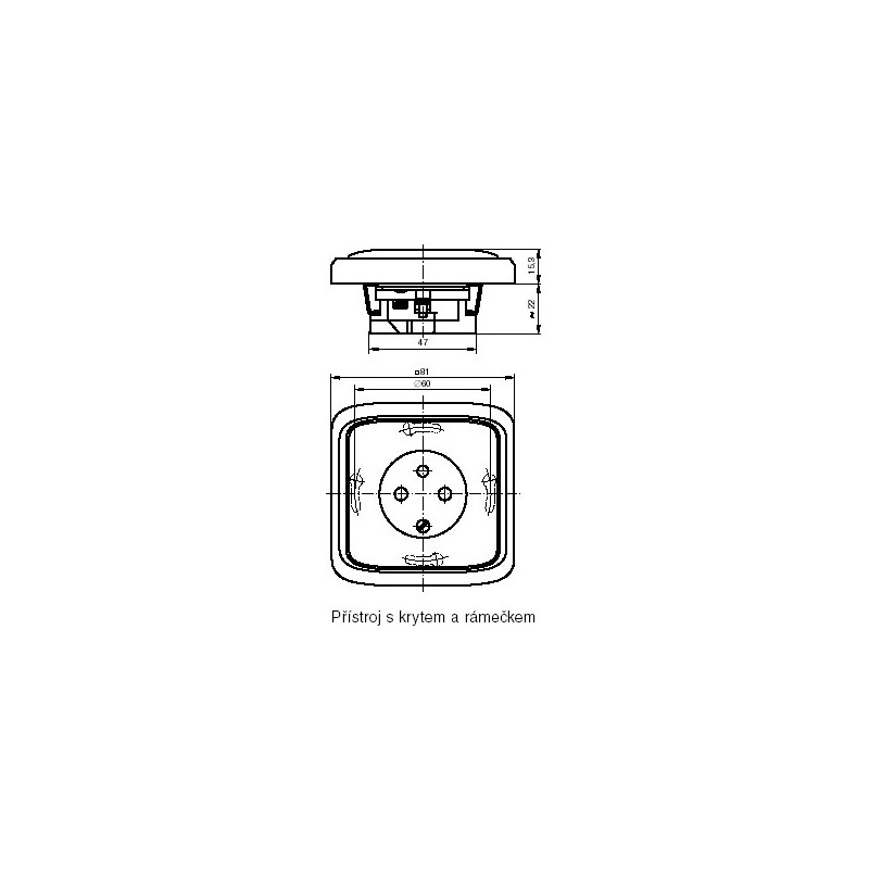 Zásuvka jednonásobná šroubová, s clonkami ABB Tango 5518A-A2359 S šedá