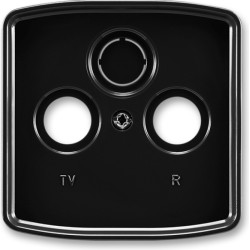 Kryt zásuvky anténní TV+R(+SAT) ABB Tango 5011A-A00300 N černá