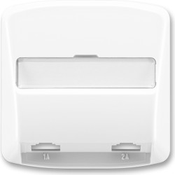 Kryt zásuvky telefonní dvojnásobné ABB Tango 5013A-A00215 B bílá
