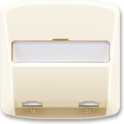 Kryt zásuvky telefonní dvojnásobné ABB Tango 5013A-A00215 C slonová kost