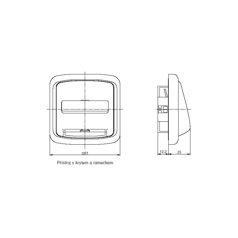 Kryt zásuvky telefonní dvojnásobné ABB Tango 5013A-A00215 D béžová