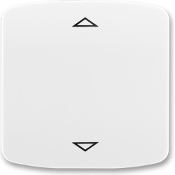 Kryt vypínače žaluziového Busch-Jalousiecontrol II ABB Tango 3299A-A110 B bílá