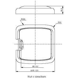 Kryt zaslepovací ABB Tango 3902A-A001 B bílá