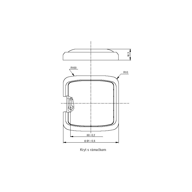 Kryt zaslepovací ABB Tango 3902A-A001 B bílá