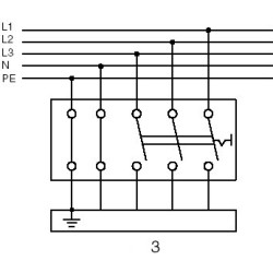 Vypínač páčkový kompletní, řazení 3 ABB Tango 3425A-0344 B bílá
