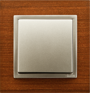 Simon 54 - ořech / zlatá metalizovaná