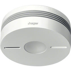 Hager TG550A Hlásič kouře s bezdrátovou komunikací, bateriový, záloha 10 let,  bílá