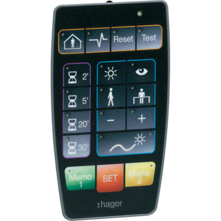 Hager EE807 Dálkový ovladač IR pro detektory přítomnosti víceúčelový