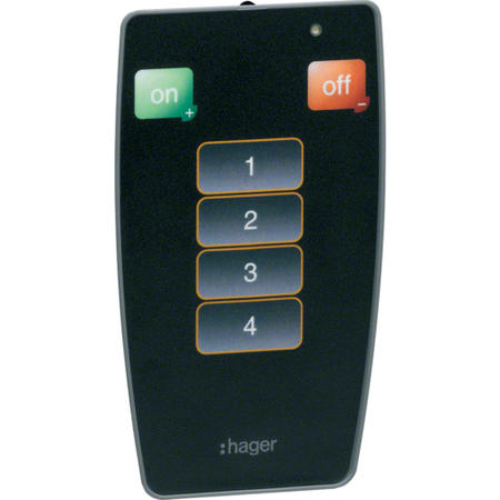Hager EE808 Dálkový ovladač IR pro detektory přítomnosti jednoduchý