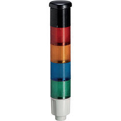 LOVATO Electric 8LT4K07BG Maják 45 mm zelená + modrá + oranžová + červená s nepřetržitým nebo přerušovaným zvukem, 24 V DC