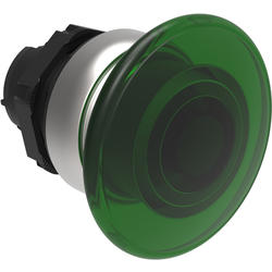 LOVATO Electric LPCBL6143 Plastová hlavice prosvětlovací s hřibovým knoflíkem 40mm zelená