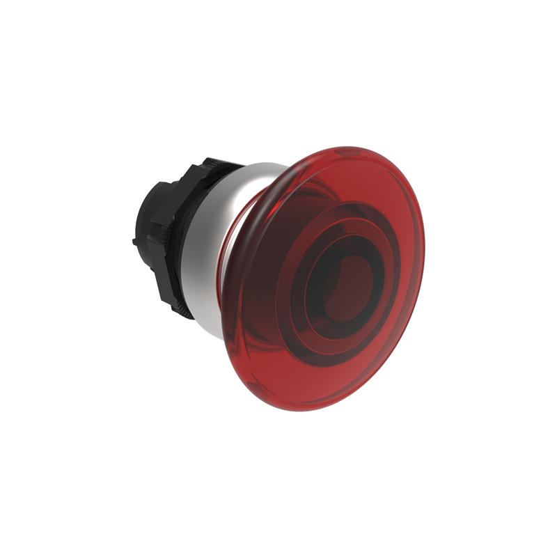 LOVATO Electric LPCBL6144 Plastová hlavice prosvětlovací s hřibovým knoflíkem 40mm červená