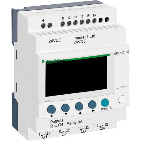 Schneider Electric SR2A101BD ZL COMPACT 24VDC bez hod 6DI/4RO