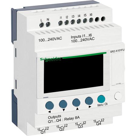 Schneider Electric SR2A101FU ZL COMPACT 100-240VAC bez hod 6DI/4RO