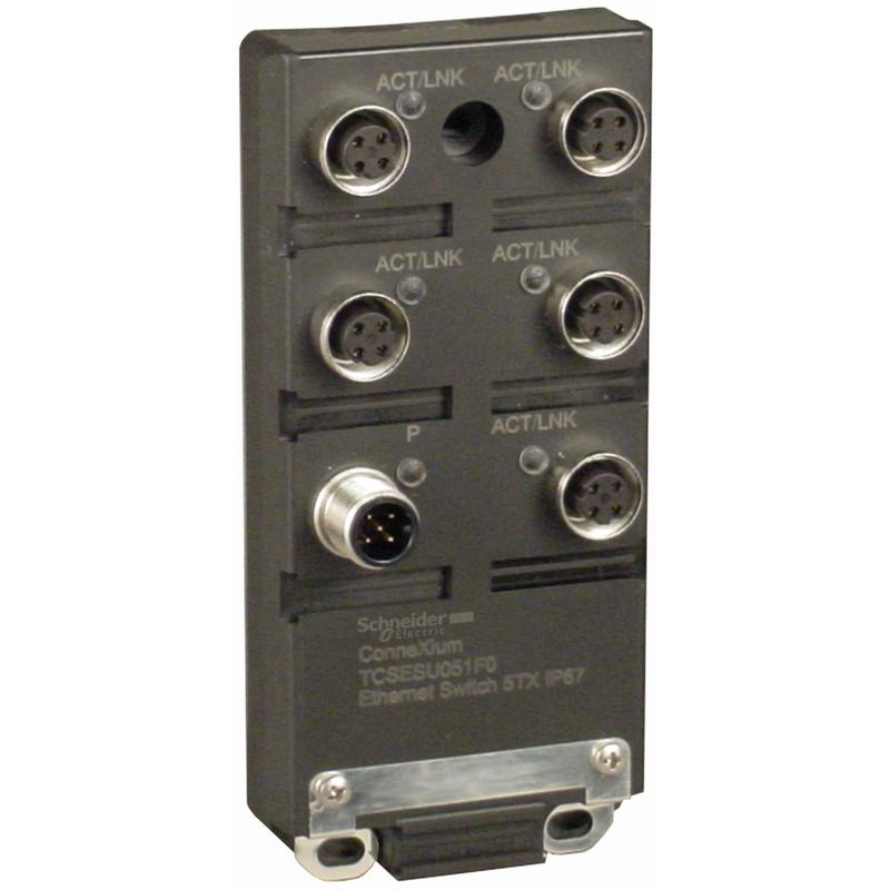 Schneider Electric TCSESU051F0 ConneXium switch 5 portů 10/100 Base-TX (krytí IP67 )