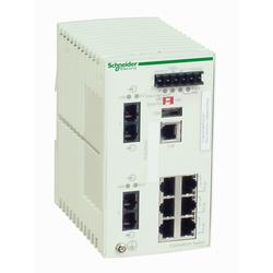 Schneider Electric TCSESM083F2CS0 Ethernet TCP/IP řízený spínač - ConneXium - 6TX/2FX - single mode