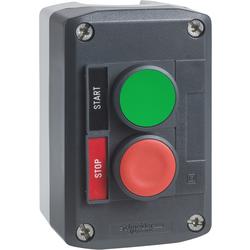 Schneider Electric XALD211H29 Ovládací skříňka dvoutlačítková, 1 Z - zelená, 1 V - rudá