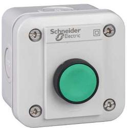 Schneider Electric XALE1011 Ovládací skříňka jednotlačítková, 1 Z, zelená
