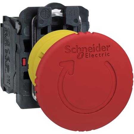 Schneider Electric XB5AS8442 Ovládač nouzového zastavení s aretací, uvolnit pootočením, 1 V