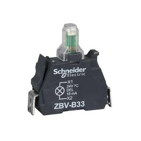 Schneider Electric ZBVB14 Objímka LED, 24V, bílá