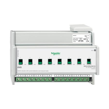 Schneider Electric MTN647895 KNX spínací akční člen REG-K/8x230/16+manuální režim+detekce proudu