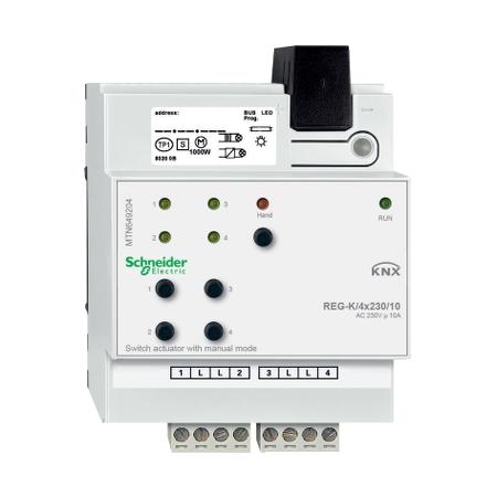 Schneider Electric MTN649204 KNX spínací akční člen REG-K/4x230/10+manuální režim