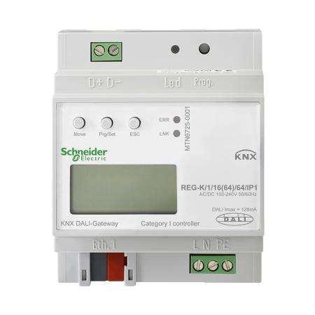 Schneider Electric MTN6725-0001 KNX-DALI brána REG-K/1/16(64)/64/IP1