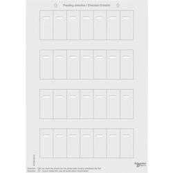 Schneider Electric MTN618419 Archy štítků pro tlačítkové panely s IČ přijímačem, Bílá, System M