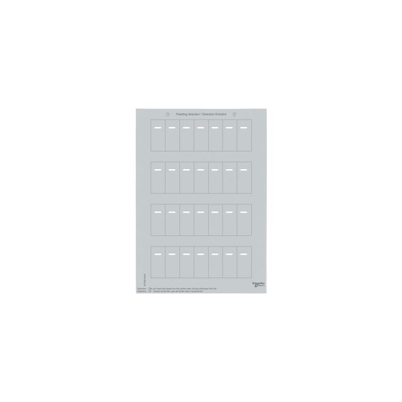 Schneider Electric MTN618420 Archy štítků pro tlačítkové panely s IČ přijímačem, Stříbrná, System M