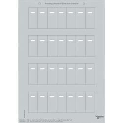 Schneider Electric MTN618420 Archy štítků pro tlačítkové panely s IČ přijímačem, Stříbrná, System M